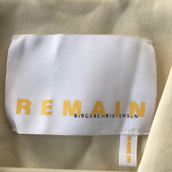 REMAIN BIRGER CHRISTENSEN ‘Vivian’ Belted Stretch Cotton-blend Blouse - Ecru - Picture 3 of 10